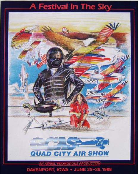 Illustration for the 1988 Quad City Air Show